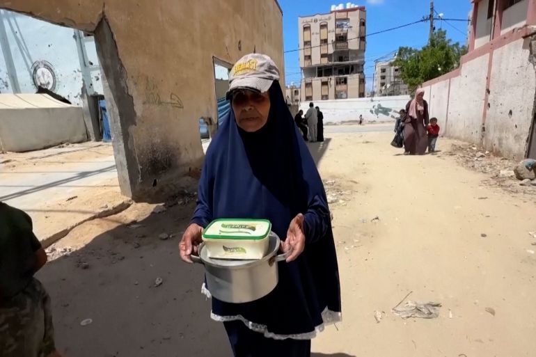 Palestinian grandmother speaks of struggle to provide meals for family