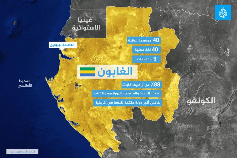 خارطة الغابون