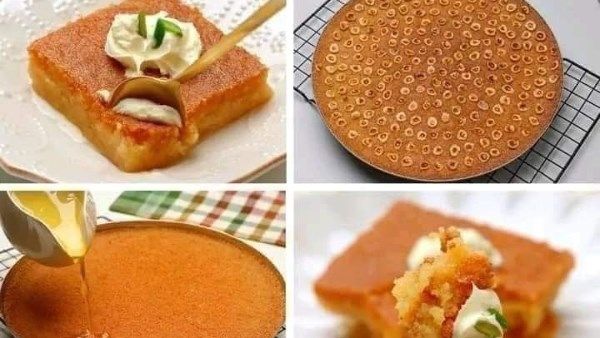 لعزومات رمضان..طريقة عمل البسبوسة فى ثوانى