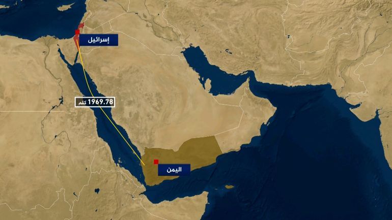 صور من الخريطة التفاعلية الأخيرة التي تم بثها حول مطار بن غوريون