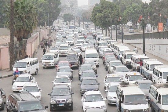 اعرف طريقك.. تباطؤ حركة السيارات على أغلب شوارع وميادين القاهرة والجيزة اعرف طريقك.. تباطؤ حركة السيارات على أغلب شوارع وميادين القاهرة والجيزة