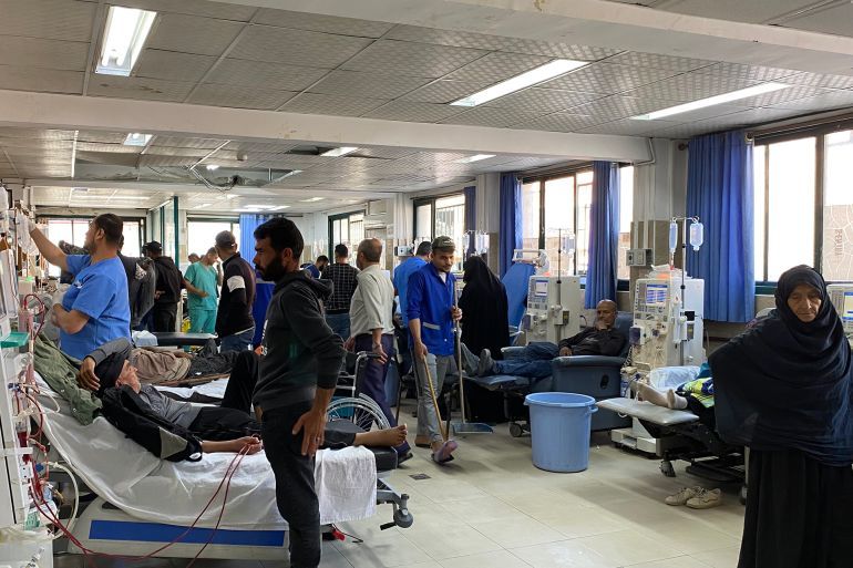 ضغط شديد على مركز غسيل الكلى البديل في مجمع ناصر الطبي بعد حرق مركز هند الدغمة بالمجمع وتدمير أجهزته ومعداته-رائد موسى-خان يونس-الجزيرة نت