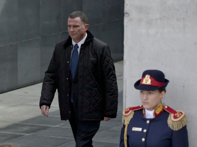 Israel's Knesset speaker Yuli Edelstein walks during Holocaust Remembrance Day commemorations at the Holocaust memorial, in Bucharest, Romania, Thursday, Oct. 8, 2015. About 280,000 Romanian Jews and 11,000 Romanian Roma, or Gypsies, were deported and killed during WWII when Romania was ruled by a pro-nazi regime. About 6,000 Jews live in Romania today, compared to 800,000 before WWII. (AP Photo/Vadim Ghirda)