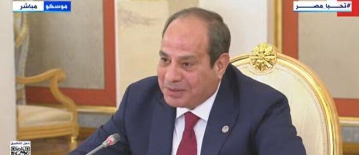 الرئيس السيسي لـ نظيره الروسي: مصر تعتز بالعلاقات مع موسكو الرئيس السيسي لـ نظيره الروسي: مصر تعتز بالعلاقات مع موسكو