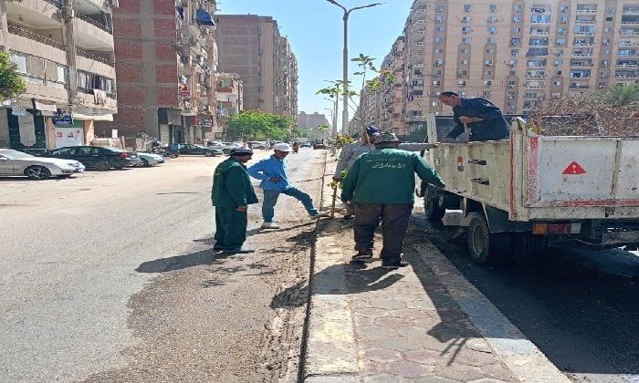 محافظة الجيزة تشن حملات نظافة موسعة بمنطقة العروبة بحي الطالبية محافظة الجيزة تشن حملات نظافة موسعة بمنطقة العروبة بحي الطالبية