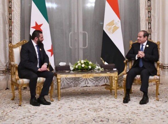 عاجل | أحمد الشرع يشكر الرئيس السيسي: «رأيت حرصه على نهضة سوريا وإعمارها» عاجل | أحمد الشرع يشكر الرئيس السيسي: «رأيت حرصه على نهضة سوريا وإعمارها»