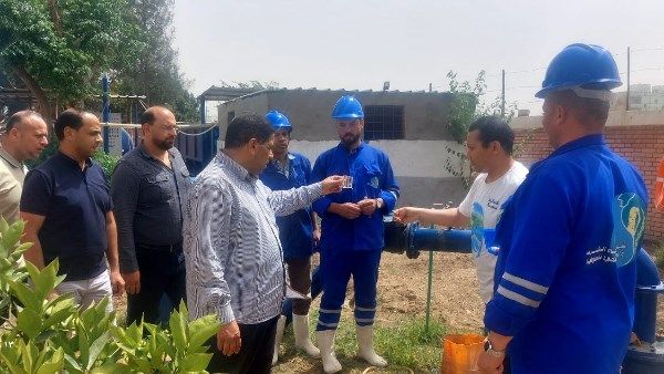 رئيس مياه المنوفية يتفقد بعض محطات الشرب بمركز السادات رئيس مياه المنوفية يتفقد بعض محطات الشرب بمركز السادات