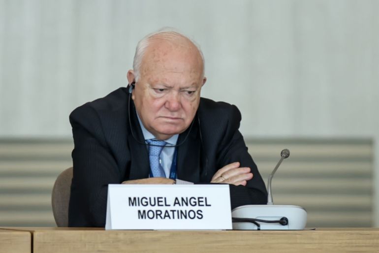 BAKU, AZERBAIJAN - MARCH 14: Miguel Ángel Moratinos Former Minister of Foreign Affairs of Spain attend at the 11th Global Baku Forum in Baku, Azerbaijan on March 14, 2024 in Baku, Azerbaijan. The