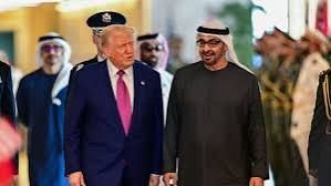 رئيس دولة الإمارات والرئيس الأمريكي دونالد ترامب