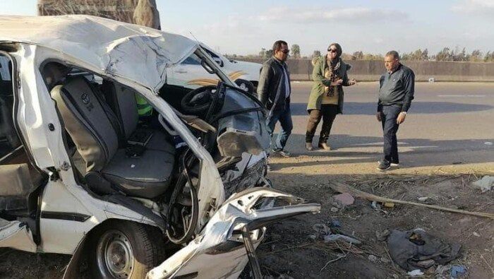 إصابة 8 أشخاص في حادث انقلاب ميكروباص قبل بوابة حلوان إصابة 8 أشخاص في حادث انقلاب ميكروباص قبل بوابة حلوان