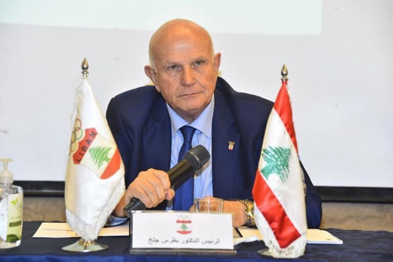 الدكتور بطرس جلخ رئيس اللجنة الأولمبية اللبنانية