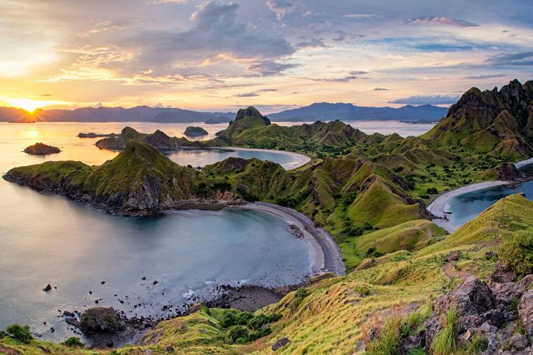Beauty of the beach at Komodo Island, Flores, Nusa Tenggara Timur, Indonesia