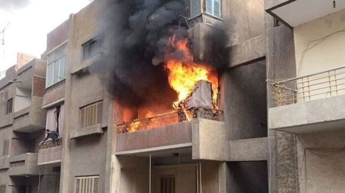 مصرع شخص في حريق شقة سكنية بالقليوبية مصرع شخص في حريق شقة سكنية بالقليوبية