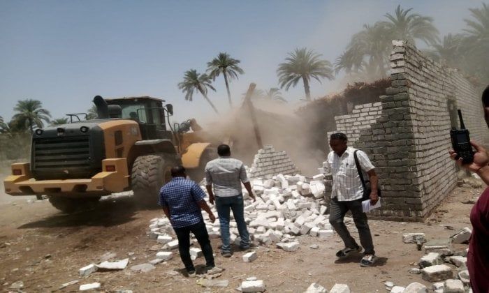 إزالة 58 حالة ضمن الموجة 26 لإزالة مخالفات البناء بقنا إزالة 58 حالة ضمن الموجة 26 لإزالة مخالفات البناء بقنا