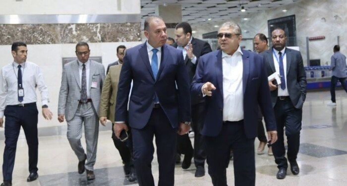 جولة تفقدية لـ اللجنة العليا للتفتيش الأمني والبيئي بمطار سفنكس الدولي جولة تفقدية لـ اللجنة العليا للتفتيش الأمني والبيئي بمطار سفنكس الدولي