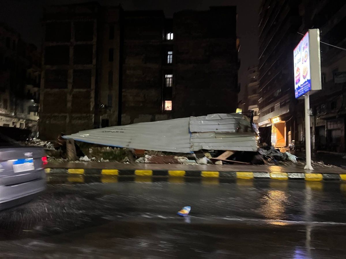 العاصفة الثلجية في الإسكندرية