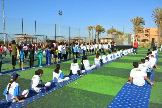 نائب محافظ بورسعيد يشهد احتفالية اليوم العالمي لليوجا بالمدينة الشبابية