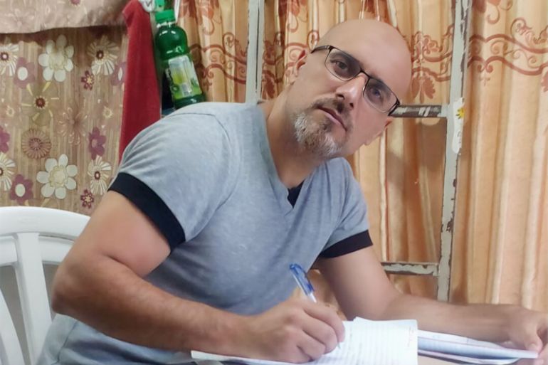 المحرر المقدسي فهمي مشاهرة من داخل زنزانته في سجون الاحتلال الإسرائيلي، أرشيف، الجزيرة