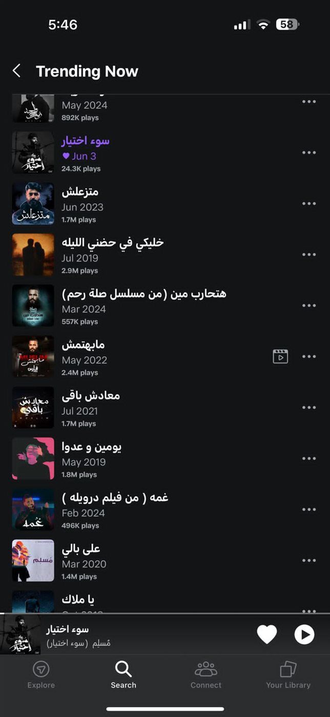 تريند على أنغامي