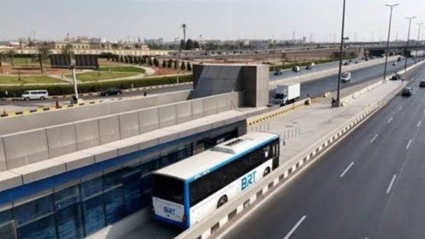 خريطة محطات الأتوبيس الترددي على الدائري