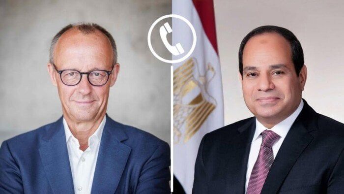 الرئيس السيسي يقدم التهنئة هاتفيا لـ المستشار الألماني بمناسبة الفوز في الانتخابات الرئيس السيسي يقدم التهنئة هاتفيا لـ المستشار الألماني بمناسبة الفوز في الانتخابات