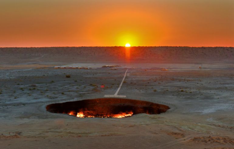 The crater fire named
