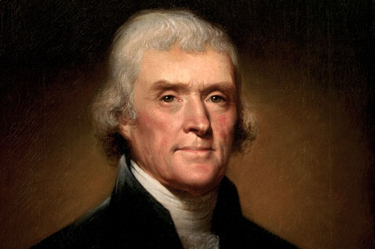 Thomas Jefferson, the third president of the United States