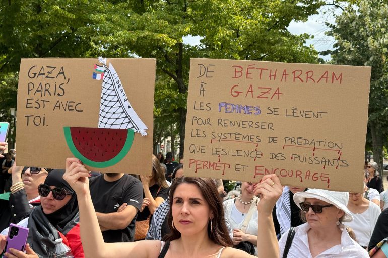 تجمع أمهات من أجل أطفال فلسطين ينظم مظاهرة في باريس للتنديد بالإبادة الجماعية المستمرة في غزة