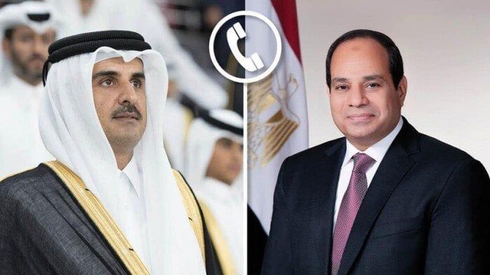 الرئيس السيسي يؤكد إدانة مصر لأي انتهاك يمس سيادة دولة قطر الرئيس السيسي يؤكد إدانة مصر لأي انتهاك يمس سيادة دولة قطر