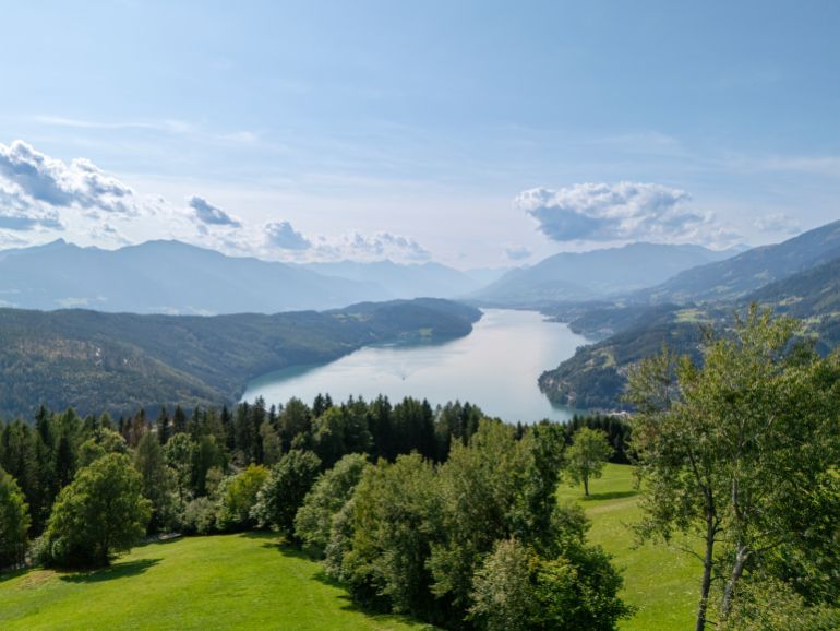 Landschaft Millstätter See, Kärnten, Österreich
