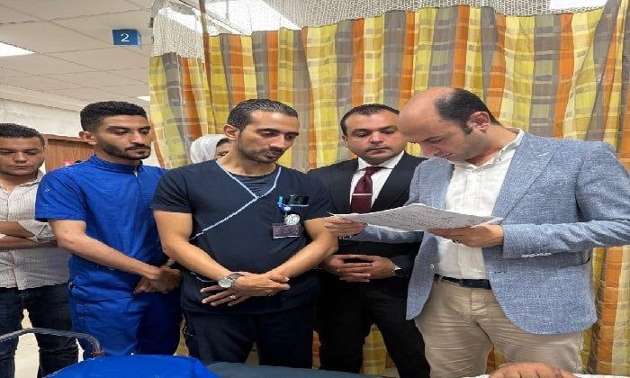 مدير الرعاية الصحية ببورسعـيد يتفقد مستشفى النصر