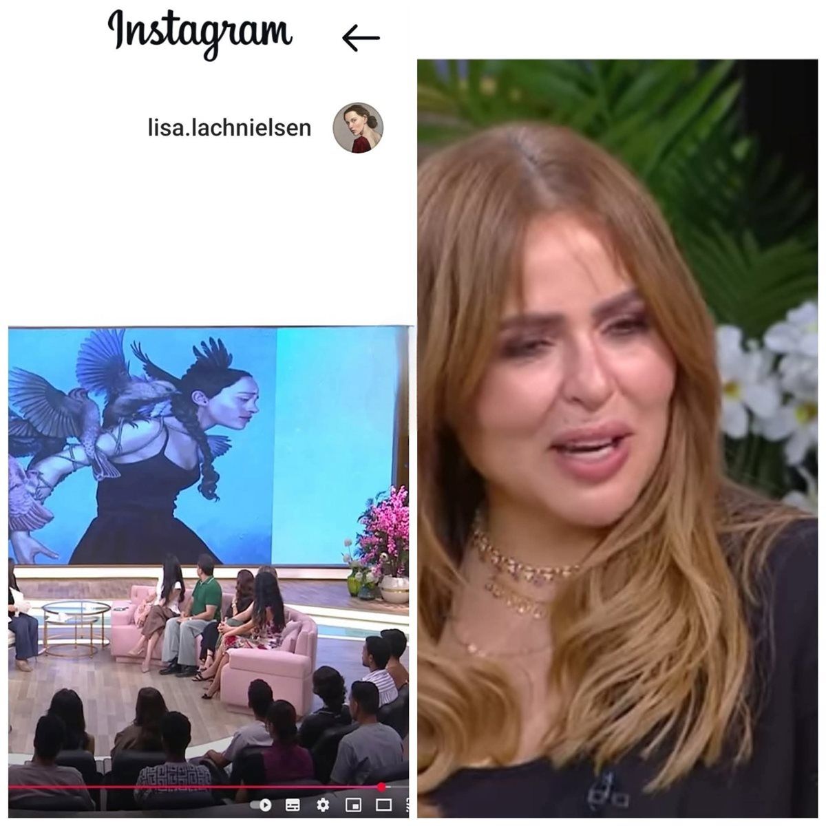 الفنانة ليزا لاش نيلسيون ترد على مها الصغير 