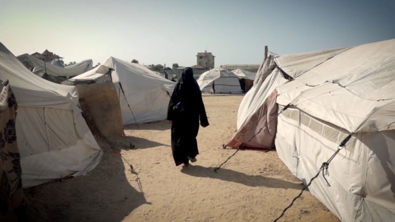 سلوى دحلان، فلسطينة وحيدة تعاني المجاعة