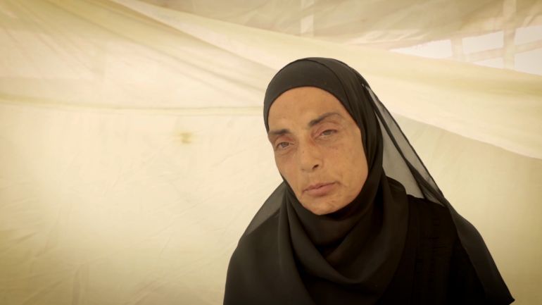 سلوى دحلان، فلسطينة وحيدة تعاني المجاعة