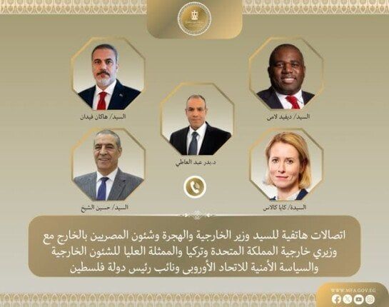 وزير الخارجية يبحث مع مسؤولين دوليين جهود وقف إطلاق النار في غزة ودور مصر بالوساطة