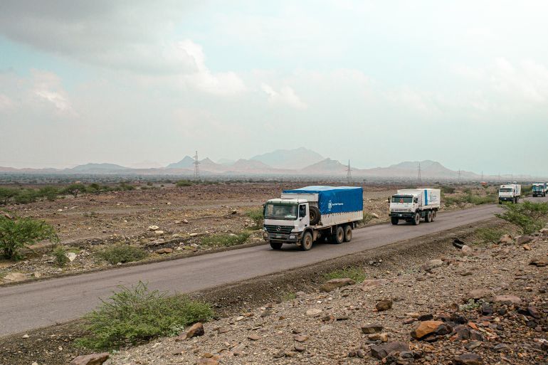 Sudan, Monday 12 November 2024 WFP Convoys heading from Port Sudan to Zamzam, Kadugli and Dilling to deliver lifesaving food aid to conflict affected communities. Photo: ©WFP/Abubakar Garelnabei