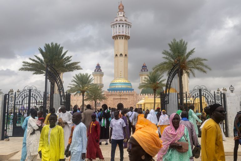 epa12298095 Muslims from the Senegalese Mourides Brotherhood of Islam attend the Grand Magal, or pilgrimage, of Touba, Senegal, 13 August 2025. The pilgrimage dates back to 1928 and commemorates the exile of Cheik Amadou Bamba in 1895 by the French colonial government. Bamba, the founder of 'Mouridiya' Mouridism, was sent into exile in Gabon, then Mauritania, for a total of 32 years as the French feared his political and religious influence in Senegal and West Africa. Millions of followers from the Senegalese diaspora return annually to attend the pilgrimage to honor Bamba, who is nowadays considered a symbol of resistance to colonialism. EPA/JEROME FAVRE