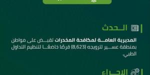 مخدرات عسير تقبض على مواطن لترويجه (8,623) قرصًا خاضعًا لتنظيم التداول الطبي - الكويت الاخباري