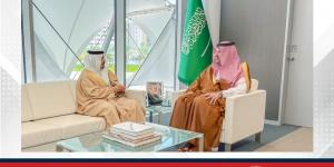 المستشار الخاص لخادم الحرمين الشريفين رئيس مجلس أمناء مكتبة الملك فهد الوطنية يستقبل سفير مملكة البحرين لدى المملكة العربية السعودية - الكويت الاخباري