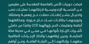 ضبط مقيمين لإيوائهما 23 وافدًا مخالفًا لتعليمات الحج - الكويت الاخباري