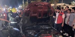 التفاصيل الكاملة لواقعة اشتعال سيارة بطرح بحر بورسعيد - الكويت الاخباري