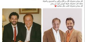 بـ رسالة مؤثرة.. كريم محمود عبد العزيز يحيي ذكري ميلاد والده - الكويت الاخباري