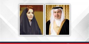 سمو ولي العهد رئيس مجلس الوزراء يتلقى برقية تهنئة من صاحبة السمو الملكي الأميرة سبيكة بنت إبراهيم آل خليفة بمناسبة فوز مملكة البحرين بالعضوية غير الدائمة بمجلس الأمن الدولي - الكويت الاخباري