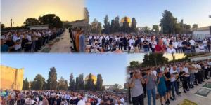 آلاف الفلسطينيين يؤدون صلاة عيد الأضحى فى المسجد الأقصى المبارك - الكويت الاخباري