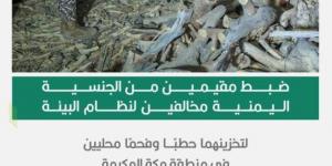 ضبط مقيميْن خالفا نظام البيئة بتخزين (84) م3 من الحطب والفحم بمنطقة مكة - الكويت الاخباري
