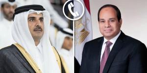 الرئيس السيسي يبحث هاتفيا مع أمير قطر مستجدات الأوضاع الإقليمية بالشرق الأوسط - الكويت الاخباري