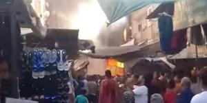 ماس كهربائي.. إخماد نيران حريق هائل بمحل أدوات منزلية بشارع المعاهدة بطنطا - الكويت الاخباري