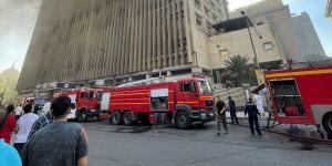 الدفع بسيارات السلالم الهيدروليكية للسيطرة على حريق سنترال رمسيس| صور - الكويت الاخباري