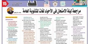 أقوى مراجعة ليلة الامتحان فى الأحياء للثانوية العامة 2025 - الكويت الاخباري