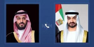 رئيس الإمارات وولي العهد السعودي يبحثان القضايا الإقليمية والدولية المشتركة - الكويت الاخباري